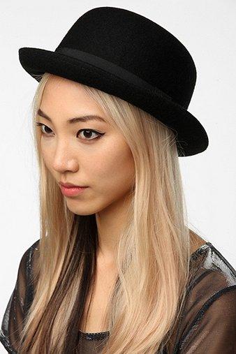Deena & Ozzy Bowler Hat - Black - One Size